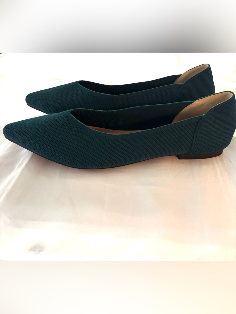 NWOT Semwiss Teal Pointed Toe Ballet Flats SZ 8.5 - Picture 7 of 14